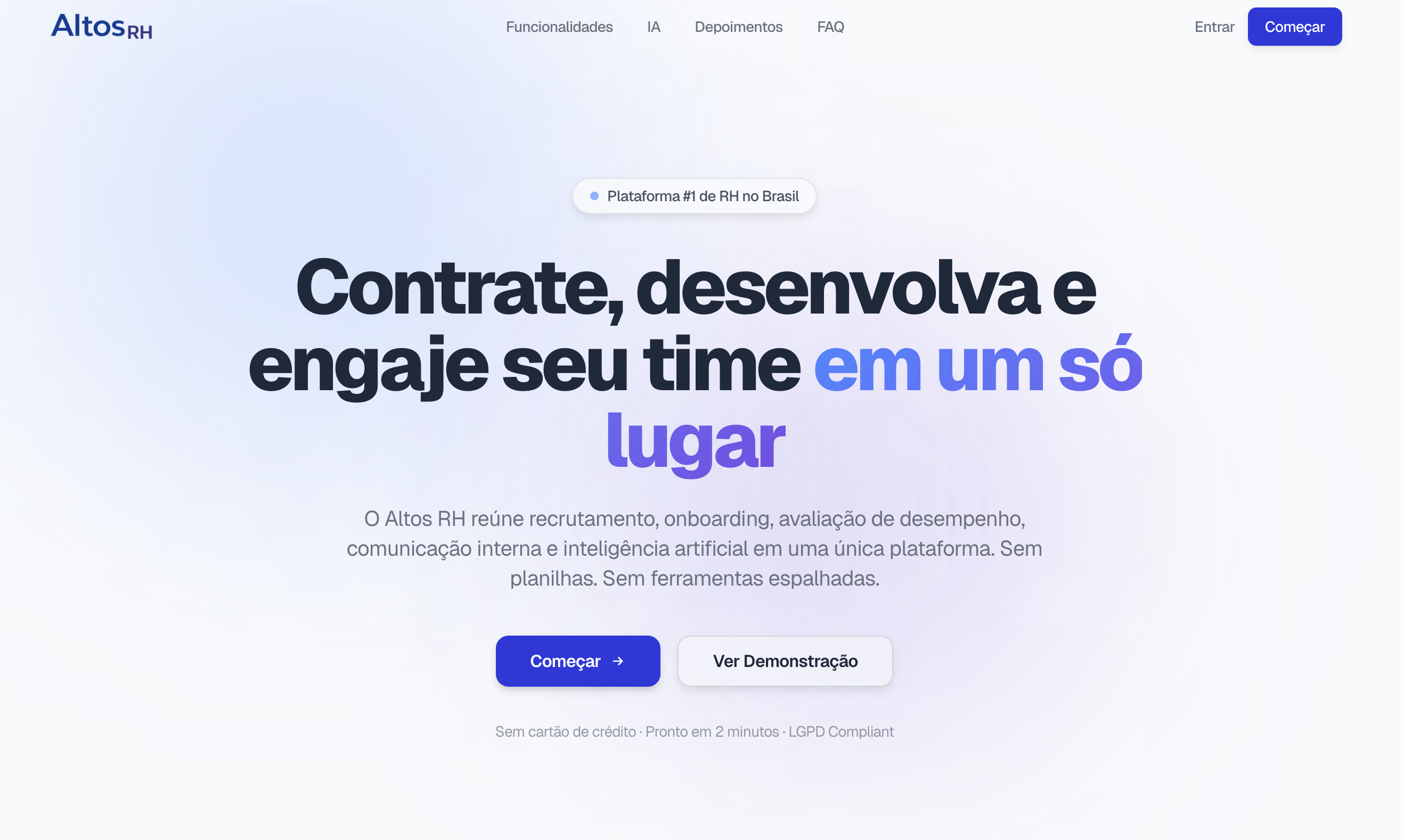 Plataforma de onboarding com IA desenvolvida pela Altos AI — painel de acompanhamento de colaboradores